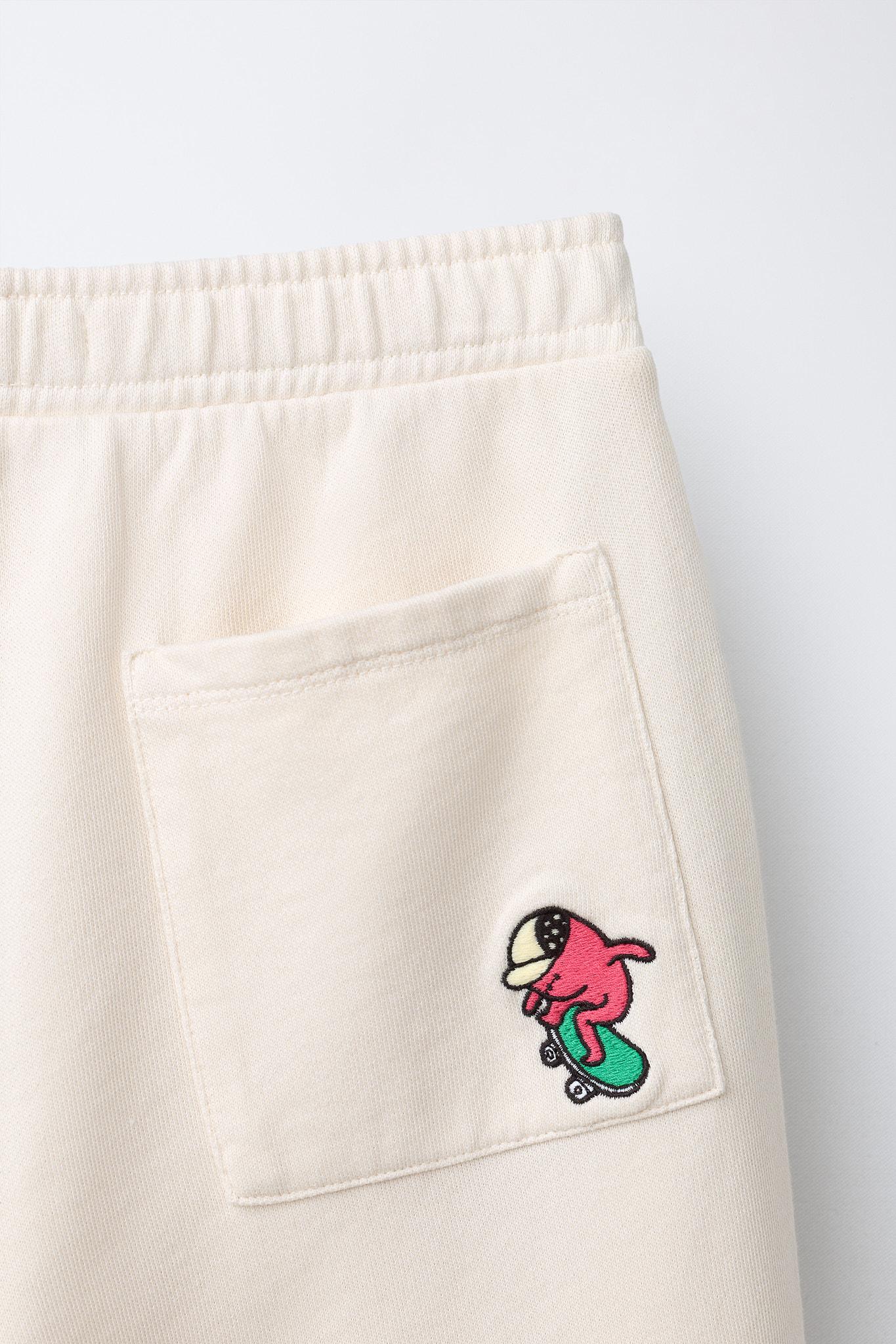 PANTALON EN MOLLETON BARREL LOGO